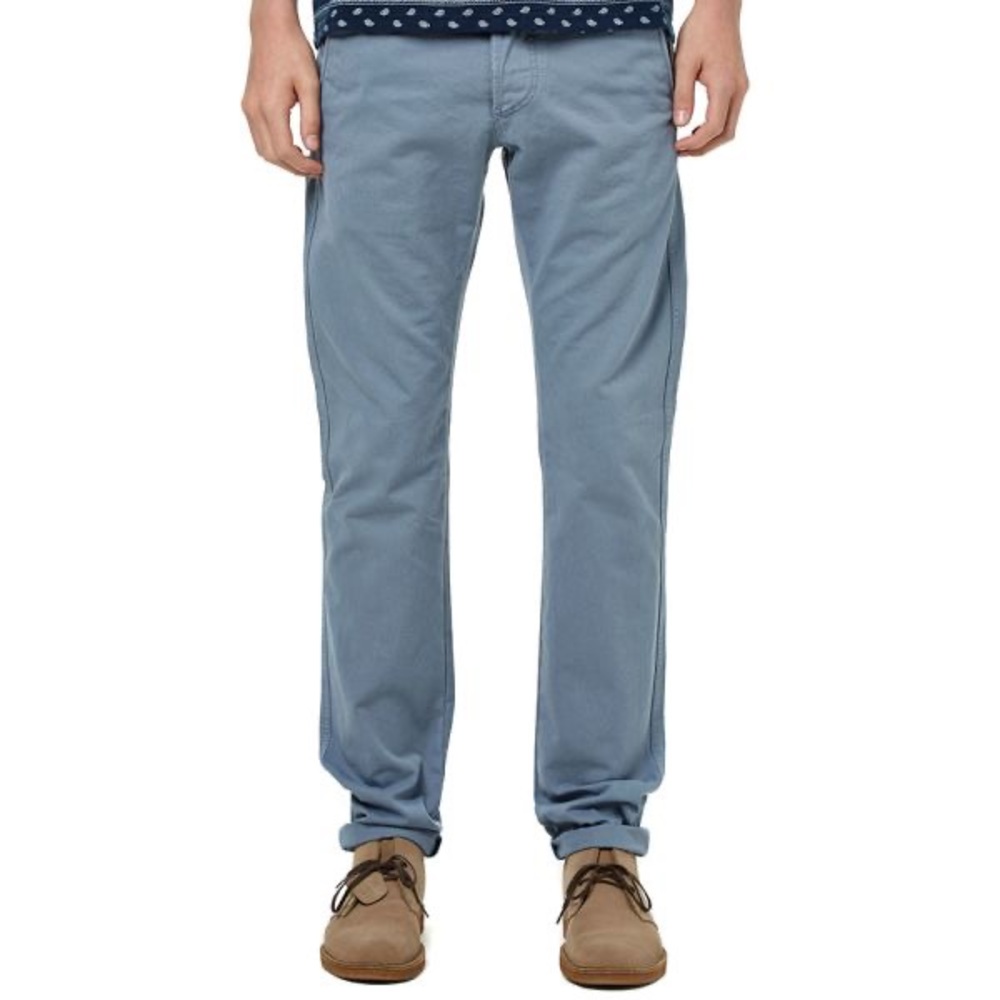 EDWIN 55 Work Blue Chino Pants Tokyo Japan